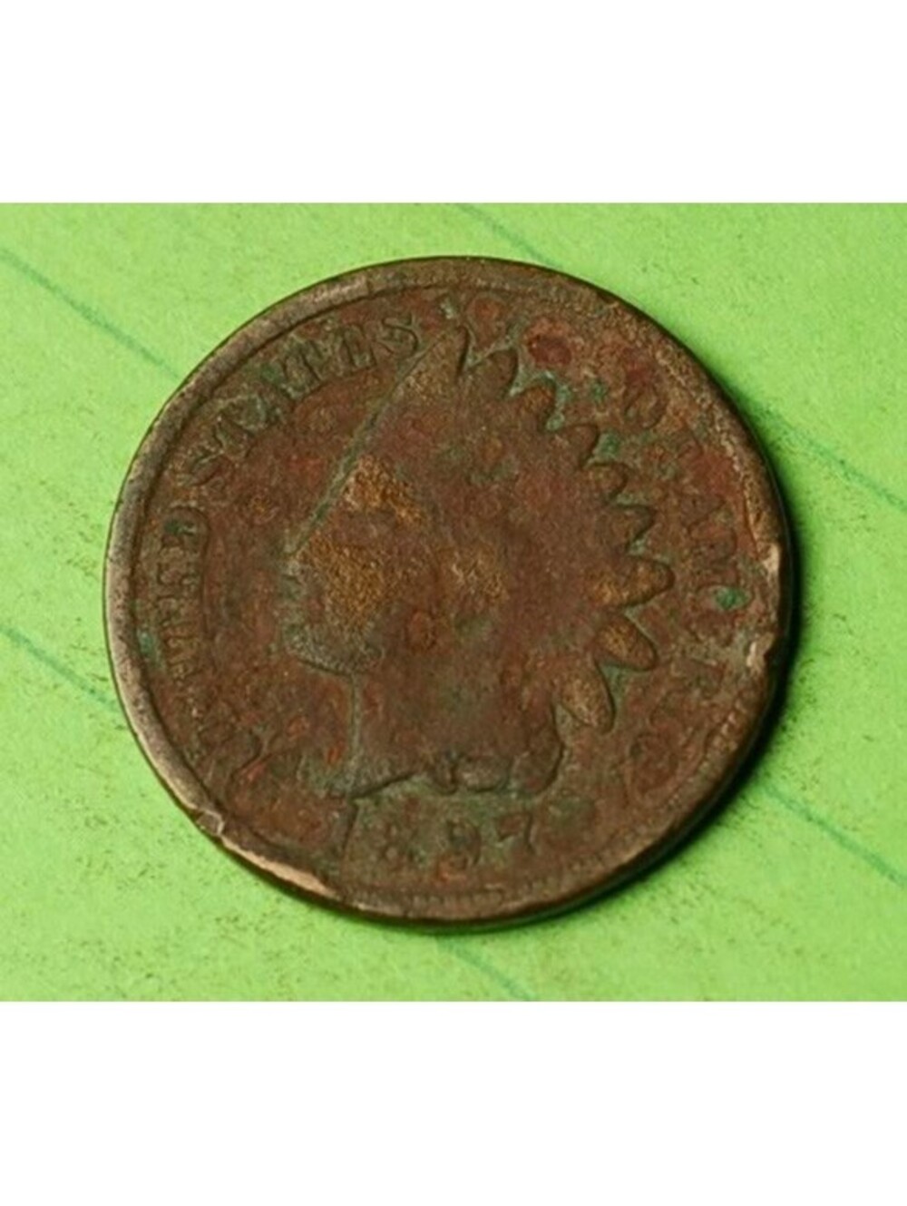 X207 1897 Indian Head Cent Penny 1c - Check Out Our eBay Store - old coin money